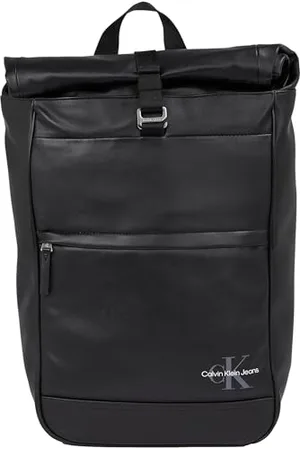 Calvin Klein Jeans Herren Rucksack Monogram Soft Rolltop Handgepäck, , Einheitsgröße