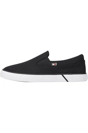 Tommy Hilfiger VULC CANVAS SLIP-ON SNEAKER Vulkanisierte Sneaker Damen, (Black), 37 EU