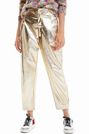 Desigual Damen Pant_vicenza, 8010 Golden, Casual Pants, , S EU