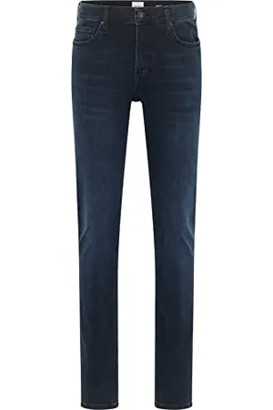 Mustang Herren Jeans Frisco - Skinny Fit Blau - Dark Blue Denim W28-W38 Stretch, Größe:38W / 36L, Farbvariante:Dark Blue Denim 983