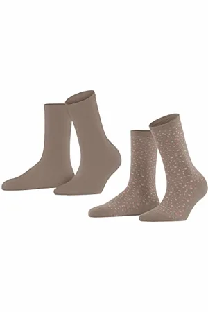 ESPRIT Damen Socken Playful Dot 2-Pack, Nachhaltige biologische Baumwolle, 2 Paar, , 39-42