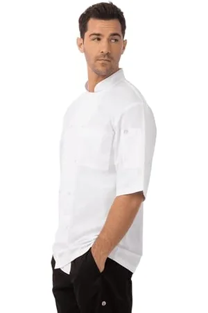 Chef Works Chefs Works Montreal Cool Vent Unisex Koch-Jacke mit kurzen Ärmeln, Weiß, S / Small, Brustumfang: 92-97 cm / 36-38 inch, Herren & Damen Koch-Jacke, A914-S