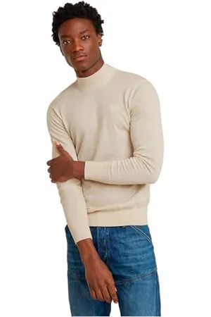 G-Star Herren Premium Core Mock Neck Knitted Pullover, , M