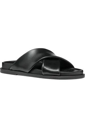 Geox Damen D ADELASH B Slide Sandal, Black, 35 EU