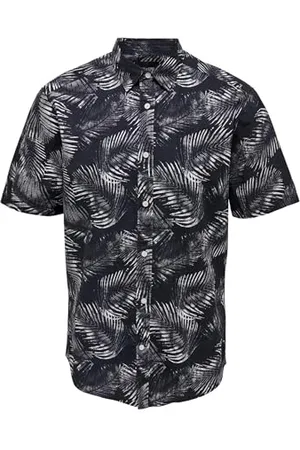 Only & Sons Herren Onsbes Reg Ctn Slub Leaf Ss Shirt, , S