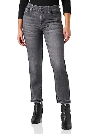 7 for all Mankind Damen The Straight Crop Soho Grey Jeans, , 27 EU