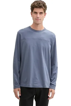 TOM TAILOR Herren Longsleeve mit Ziernaht, , M