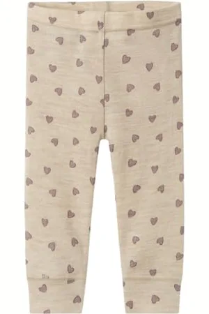 NAME IT Baby - Mädchen Nbfwang Wool Rib AOP Leggings, , 56 EU