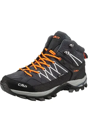 CMP Rigel Mid Trekking Shoes Wp, Antracite-Flash Orange, 45
