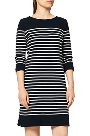Armor.lux Damen Ile-tudy Kleid, Mehrfarbig (Rich Navy/Nature Bi5), Large (Herstellergröße: 3)