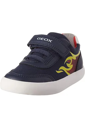 Geox Baby-Jungen B GISLI Boy Sneaker, Navy/RED, 22 EU