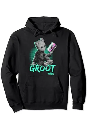 Marvel Guardians Of The Galaxy Groot Tape Portrait Pullover Hoodie