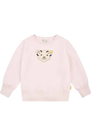 Steiff Sweatshirt EU Größe 92 , Mädchen Langarm-Sweatshirt, Longsleeve für Kinder, Pullover langärmelig, Kinderoberteil, ideales Basic Shirt, bequem und weich, waschmaschinenfest