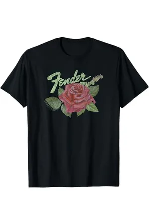 Fender Rose Guitar Classic Vintage Style T-Shirt