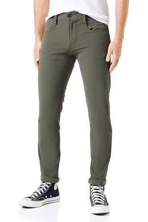 Replay Herren Chino Anbass Slim-Fit Hyperflex Hybrid mit Stretch, (Grün), 31W / 30L