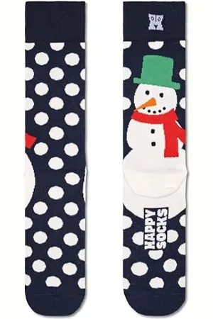 Happy Socks Jumbo Snowman Half Socks EU 41-46