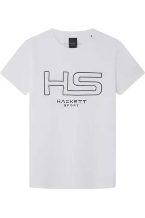Hackett Jungen Hs Logo Tee T-Shirt, Weiß (Weiß), 13 Jahre