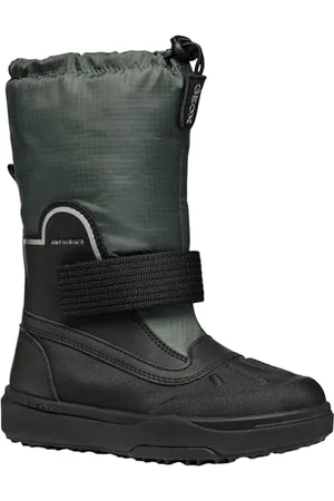Geox J BUNSHEE PG Boy B A Snow Boot, Forest/Black, 28 EU