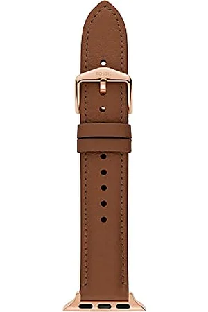 Fossil Armband kompatibel mit Apple Watch, 38/40/41 mm 18 mm Braunes Leder, S181499