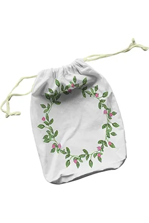 Questo Casa Bedruckte Baumwoll Taschen mit Kordelzug, Einkaufstasche, Stoffsack, Stofftasche, Beutel, Gemüsesack, Wiederverwendbare, Faltbar, Größe: 40x50 Cm