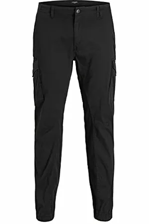 JACK & JONES Herren Jjipaul Jjflake AKM 542 Black Ps Hose, 46W / 32L