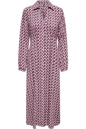 ONLY Damen Onlalma Life Poly Kiara Shirt Dress Kleid, , L