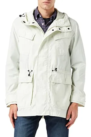 Benetton Herren Giaccone 2owuun00p Regenjacke, Grau 18l, Small