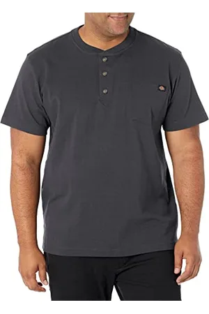 Dickies Herren schweres Henley, , XX-Large