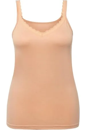 Ulla Popken Damen 5pcs, Midi-Brief, Colored Piping Slip, , 50-52