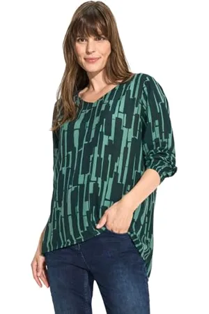 CECIL Damen B344977 Bedruckte Bluse, , Small