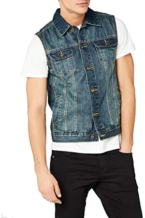 Urban classics Herren Denim Vest, , S EU