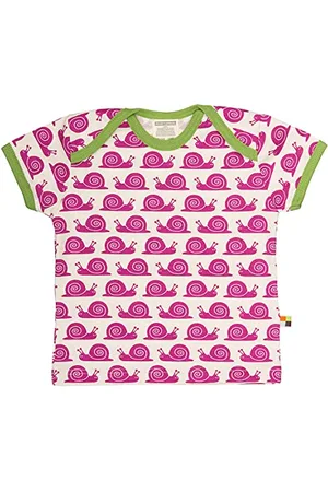 loud + proud Unisex Baby T-Shirt af økologisk bomuld, GOTS certificeret T Shirt, Beere, 62-68 EU