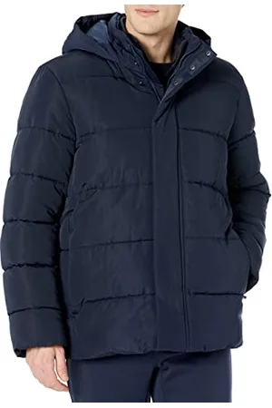 Amazon Herren Steppjacke mit Kapuze aus recyceltem Polyester, , XS