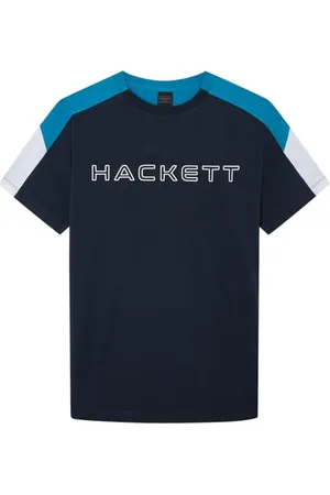 Hackett Jungen Hs Tour Tee T-Shirt, Blau (Navy), 15 Jahre