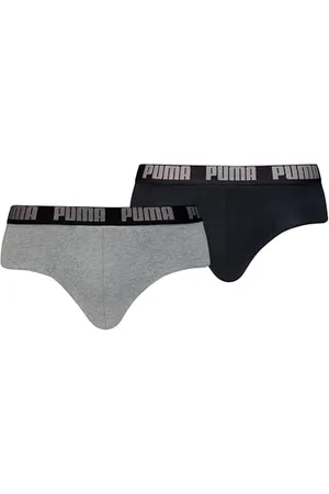 PUMA Men Everyday Slips (2er Pack), Grau Melange/Schwarz, L