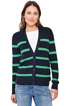 CECIL Damen B253588 Cardigan Gestreift, , XL EU