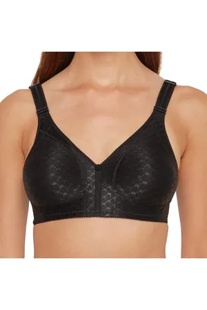 Susa Damen Standard BH, Blickdicht, Schwarz, G95