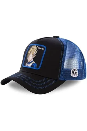 Capslab Vegeta Dragon Ball Z Black Trucker Cap - One-Size