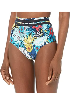 Tommy Hilfiger Damen High Waisted Full Coverage Bikini Bottom Bikinihose, , Large