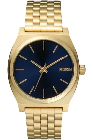 Nixon Time Teller Herrenuhr Analog Quarz mit Edelstahl Armband