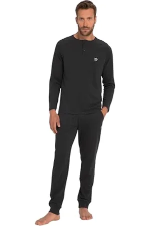 JP 1880 Herren große Größen Übergrößen Menswear L-8XL Schlafanzug, Henley, Langarm, Lange Hose 8XL 800377100-8XL