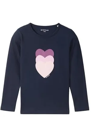 TOM TAILOR Mädchen Kinder Langarmshirt mit Print, , 92/98