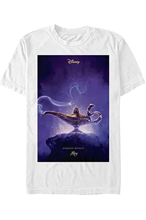 Disney Unisex Aladdin Live Action Aladdin Live Action Poster Organic Short Sleeve T-shirt, , XXL