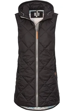 Camel Active Damen Lange Weste mit Kapuze aus recyceltem Polyester womenswear-38