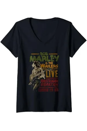 Bob Marley BTRTW Die Wailers Live T-Shirt mit V-Ausschnitt