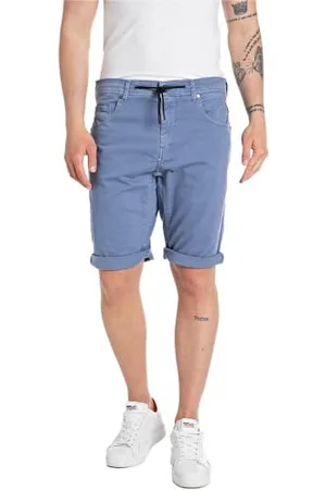 Replay Herren Jeans Shorts Djovic Sport-Fit X-Lite Plus, (Blau), 29