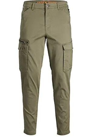 JACK & JONES Herren Jpstace Jjdex Tapered Akm Pls Cargohose, , 46W / 32L EU