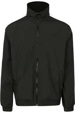 Urban classics Herren Striped Sleeve Crinkle Track Jacket, , S