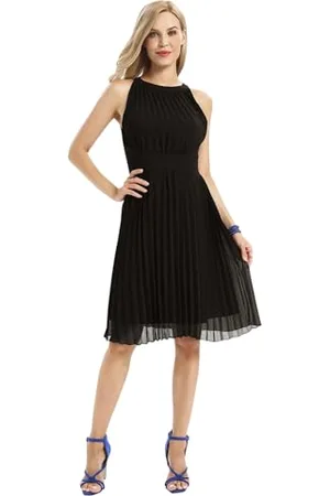 Apart Damen Plisseekleid Kleid, , Normal
