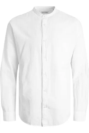 JACK & JONES Jjelinen Band Shirt Ls Sn Pls